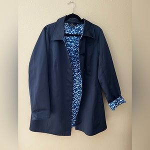 Dennis Basso Reversible Satin Coat